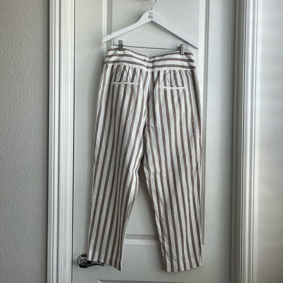 Anthropologie Striped Linen pants - Size 12 - Picture 2 of 6